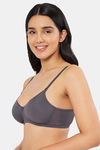 Amante Padded Non Wired Full Coverage T-Shirt Bra - Gray Pinstripe — thumbnail 3